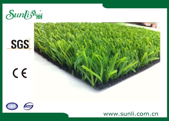 hierba artificial del jardín verde doble de 25m m para el fútbol/ajardinar